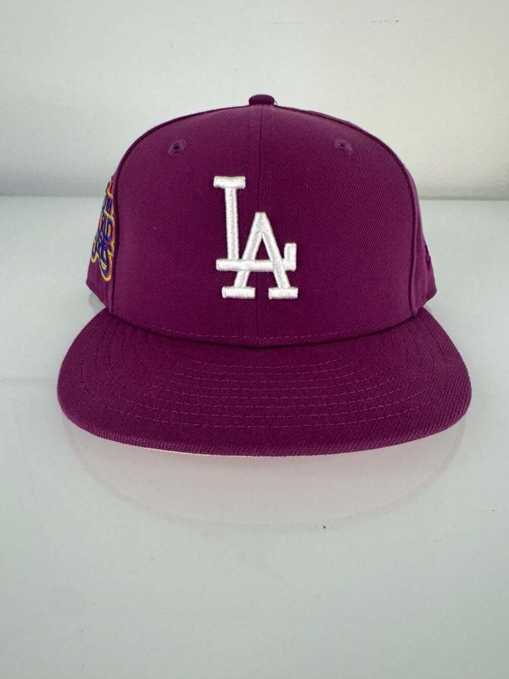 New Era Los Angeles Dodgers 75th World Series Purple Pink UV 59FIFTY Fitted Hat